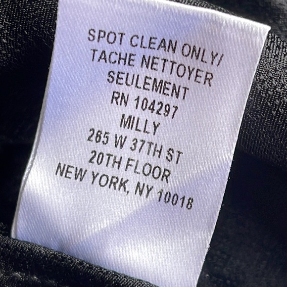 Milly, silk color, block top NWT trimmed with faux leather size 0 - Picture 11 of 12